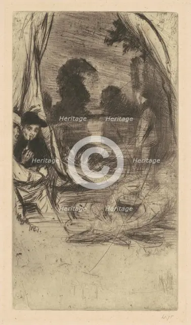 The Camp, 1861 (published 1879). Creator: James Abbott McNeill Whistler.