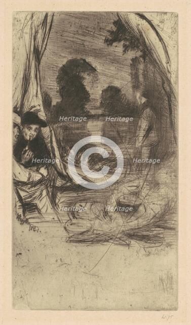 The Camp, 1861 (published 1879). Creator: James Abbott McNeill Whistler.
