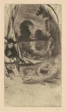 The Camp, 1861 (published 1879). Creator: James Abbott McNeill Whistler