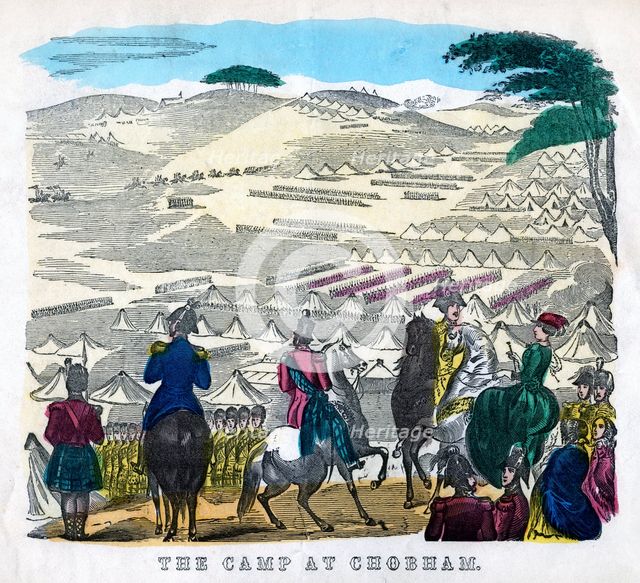 'The Camp at Chobham', 19th century. Artist: Unknown