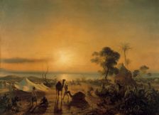 The Camp at Staoueli 1830. Artist: Theodore Gudin