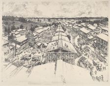 The Camp, the New Architecture, 1917. Creator: Joseph Pennell