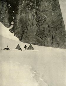 The Camp Under the Granite Pillar, Half a Mile from the Lower Glacier Depot...January 27 1909
