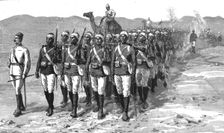 'The Campaign at Suakin; The Tenth Soudanese Marching across the Desert from the Nile to Kosseir, f Creator: Unknown