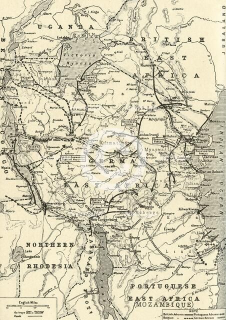 'The Campaign in German East Africa', 1917. Creator: Unknown.