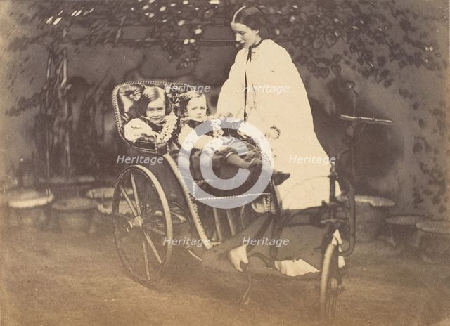 The Campbell Twins and Sunbeam, 1858-61. Creator: Unknown.