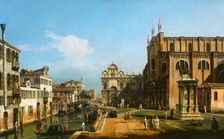 The Campo di SS. Giovanni e Paolo, Venice, 1743/1747. Creator: Bernardo Bellotto