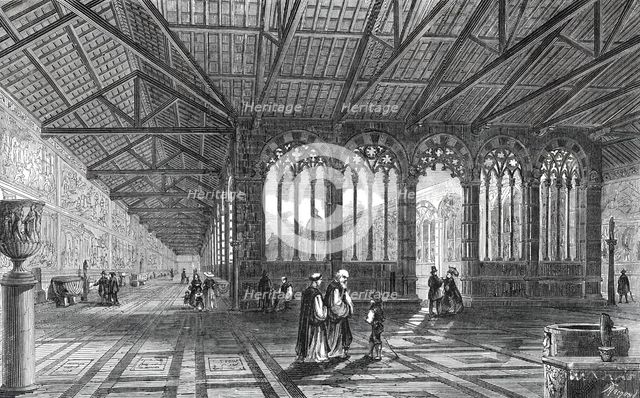 The Campo Santo, or Cemetery, Pisa, 1860. Creator: Macquaid.