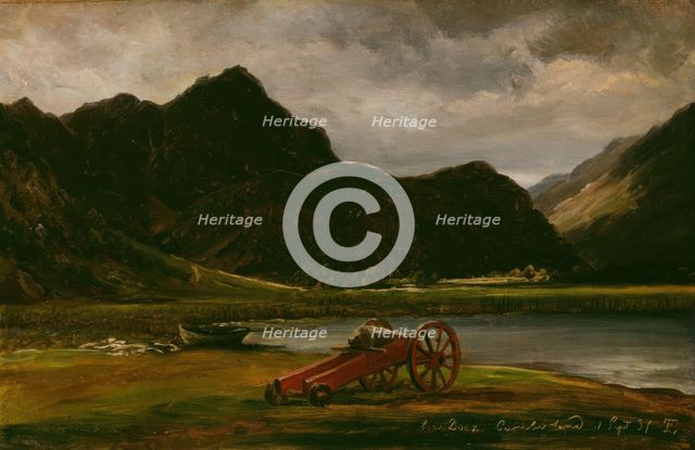 The Cannon at Derwentwater, 1837. Creator: Thomas Fearnley.
