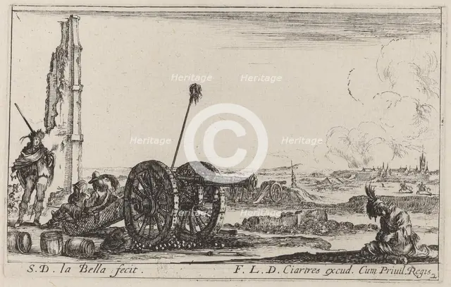 The Cannon, c. 1641. Creator: Stefano della Bella.