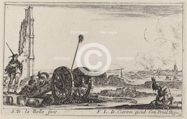 The Cannon, c. 1641. Creator: Stefano della Bella.