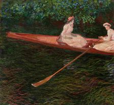 The Canoe on Epte, c. 1890. Creator: Monet, Claude (1840-1926)