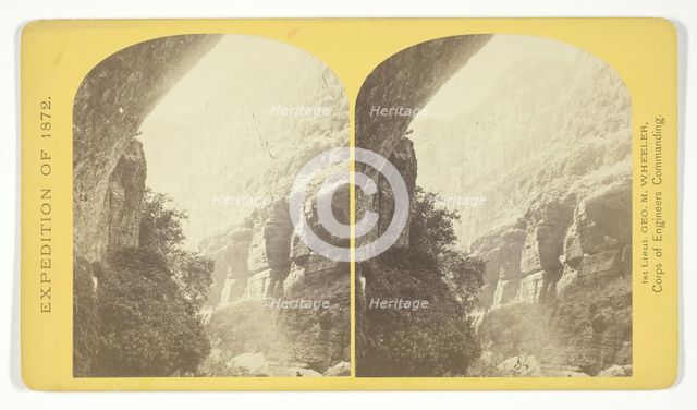 The Cañon of Kanab Creek, near its junction with the Grand Cañon of the Colorado..., 1872. Creator: William H. Bell.