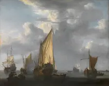 The Canon Shot, c1660-1700. Creator: Willem van de Velde the Younger