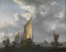 The Canon Shot, c1660-1700. Creator: Willem van de Velde the Younger