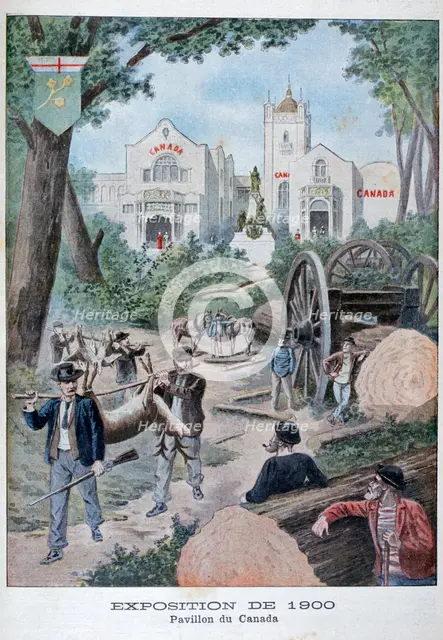 The Canadian pavilion at the Universal Exhibition of 1900, Paris, 1900. Artist: Unknown