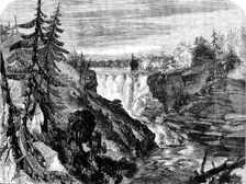 The Canadian Red River Exploring Expedition - Kakabika (or Grand Falls), Kaminitiquia River..., 1858 Creator: Unknown
