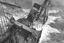 'The Canadian "SS Sardinian" crossing the Atlantic in the recent gales 1890. Creator: Unknown