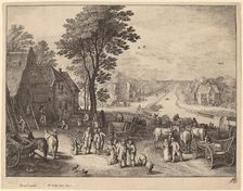 The Canal, 1650. Creator: Wenceslaus Hollar