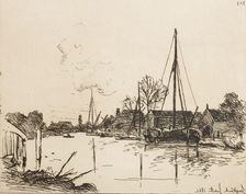 The Canal, 1862. Creator: Johan Barthold Jongkind