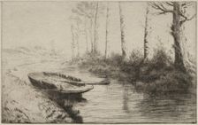 The Canal, Morning. Creator: Alphonse Legros (French, 1837-1911)