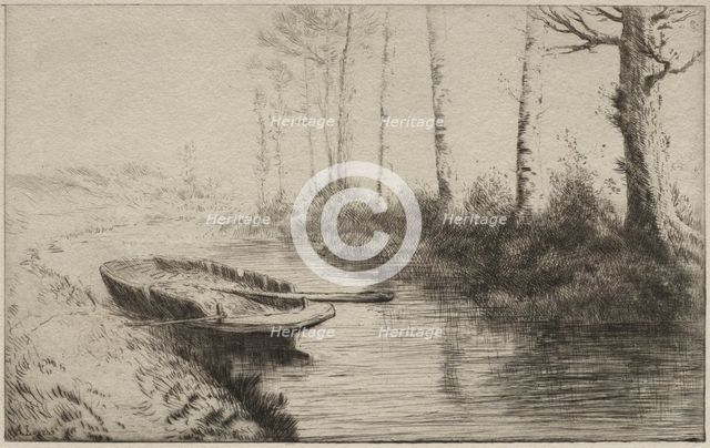 The Canal, Morning. Creator: Alphonse Legros (French, 1837-1911).
