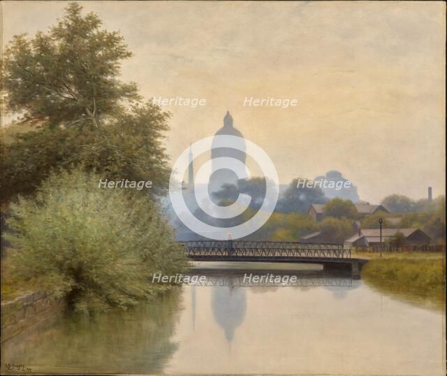 The Canal - Morning Effect, 1894. Creator: Richard Gruelle.