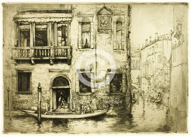 The Canal of the Little Saint, Venice, 1909. Creator: Donald Shaw MacLaughlan.