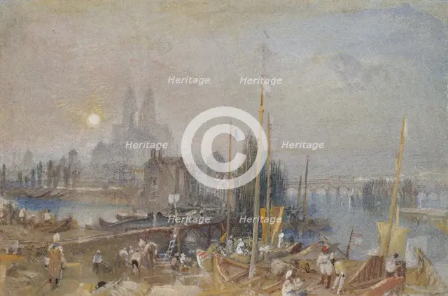 The Canal of the Loire and Cher, near Tours, c1830. Artist: JMW Turner.