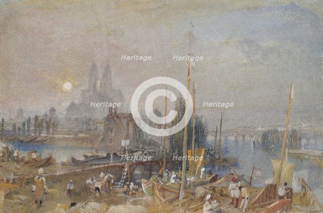 The Canal of the Loire and Cher, near Tours, c1830. Artist: JMW Turner.