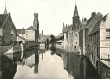 The Canal, Bruges, Belgium, 1895. Creator: Unknown