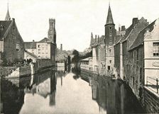 The Canal, Bruges, Belgium, 1895. Creator: Unknown