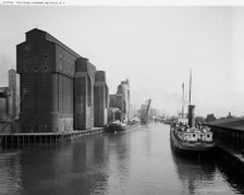 The Canal harbor, Buffalo, N.Y., c.between 1910 and 1920. Creator: William H. Jackson