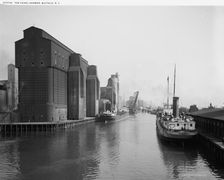 The Canal harbor, Buffalo, N.Y., c.between 1910 and 1920. Creator: William H. Jackson