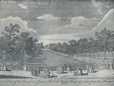 The Canal in St. James's Park with the Queen's House taken from the Parade 1794, (1910). Artists: Unknown, John Stevens