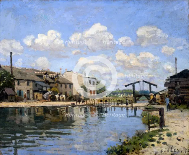 'The Canal Saint-Martin, Paris', 1872. Artist: Alfred Sisley
