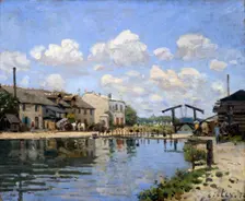 The Canal Saint-Martin, Paris 1872. Artist: Alfred Sisley
