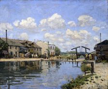 The Canal Saint-Martin, Paris 1872. Artist: Alfred Sisley