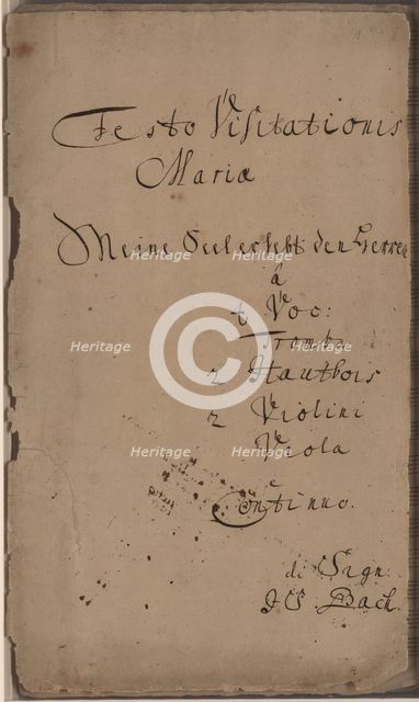 The Cantata Meine Seel erhebt den Herren (My soul magnifies the Lord), BWV 10, c. 1740.