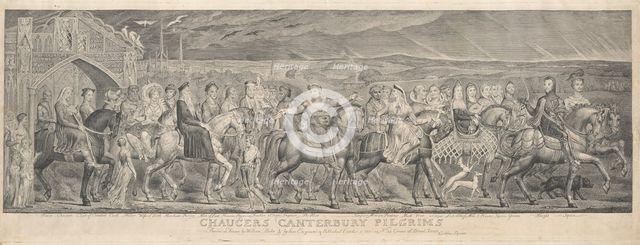 The Canterbury Pilgrims, 1810. Creator: William Blake.
