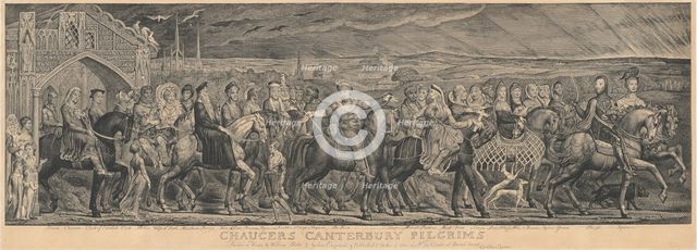 The Canterbury Pilgrims, 1810. Creator: William Blake.