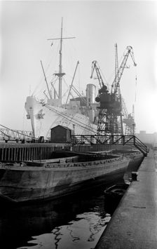 The Canton in King George V Dock, London, c1945-c1965. Artist: SW Rawlings