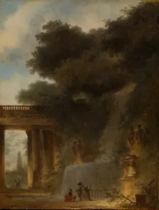 The Cascade, ca. 1775. Creator: Jean-Honore Fragonard