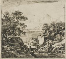 The Cascade, from the series Set of Landscapes, n.d. Creator: Herman Naijwincx