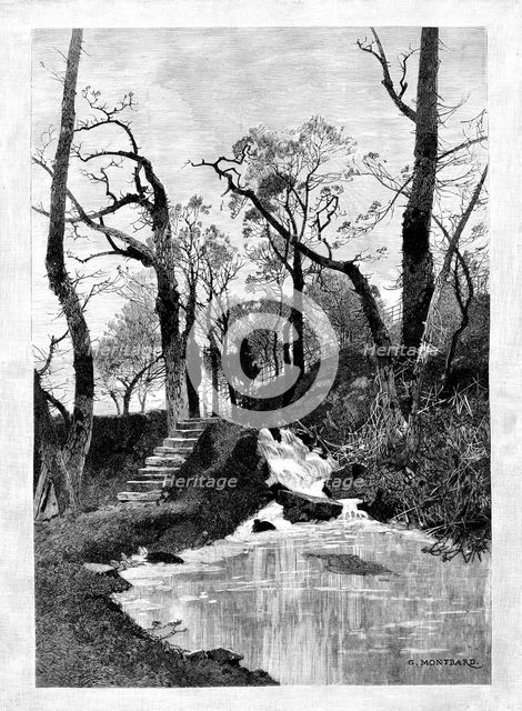 The Cascade in Hawarden Park, 1898. Creator: Unknown.