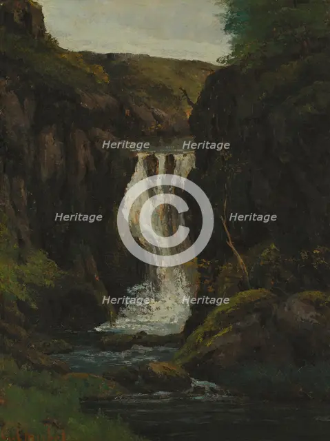 The Cascade, mid-late 19th century. Creator: Gustave Courbet.