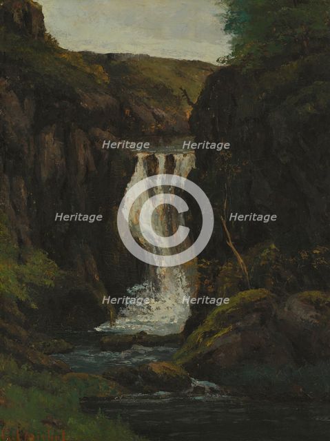 The Cascade, mid-late 19th century. Creator: Gustave Courbet.