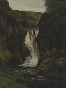 The Cascade, mid-late 19th century. Creator: Gustave Courbet