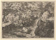 The Cascade Near the Watermill, 17th century. Creator: Allart van Everdingen