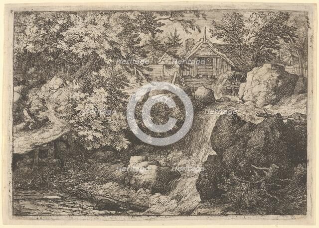 The Cascade Near the Watermill, 17th century. Creator: Allart van Everdingen.